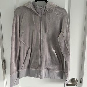 Athleta Super Soft Silver Zip Up Hoodie Size Medium - NEVER WORN